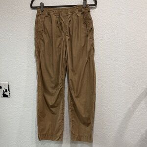 Marine Layer Women's Barrel Leg Poplin Pants Travel Lightweight Casual XS